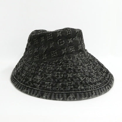 Louis Vuitton Chapeau Monogram Denim Hat Black L Cotton — view 2