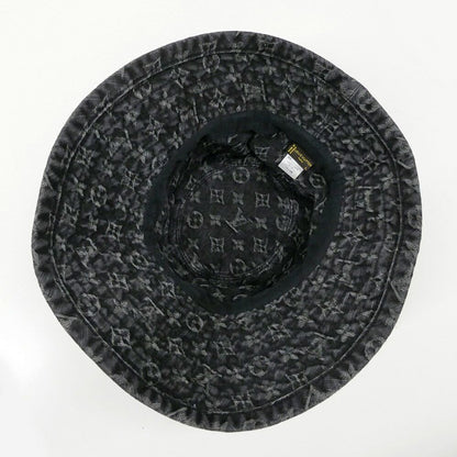 Louis Vuitton Chapeau Monogram Denim Hat Black L Cotton — view 5