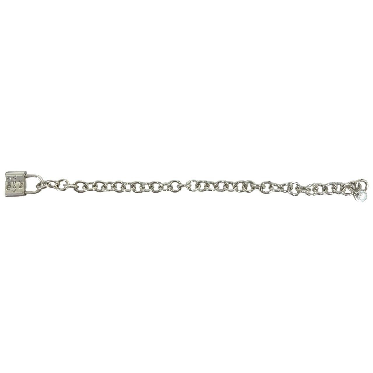 Tiffany & Co Lock Bracelet 925 Sterling Silver Chain — view 5