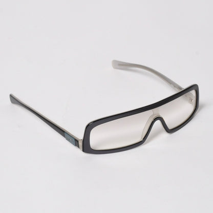 Chanel Shield Shape Sunglasses Acetate Gray Eyewear — view 3