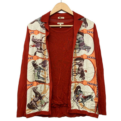 Hermes Ensemble Red Ivory – Multi Partly Silk