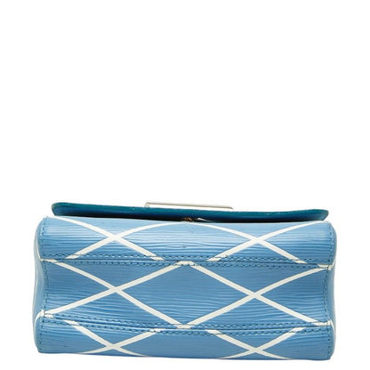 Louis Vuitton Epi Martage Twist PM Chain Shoulder Bag Blue White Leather — view 3