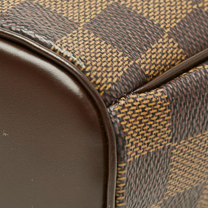 Louis Vuitton Damier Ipanema PM Crossbody Shoulder Bag Brown Leather — view 4