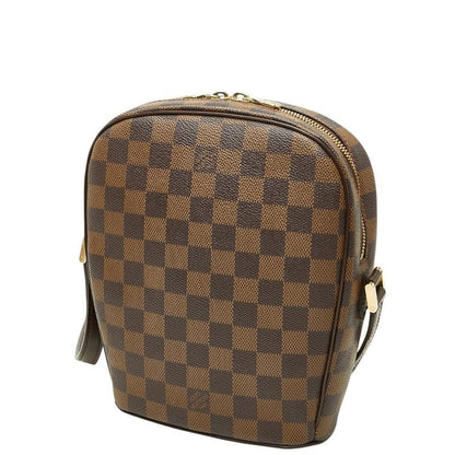Louis Vuitton Damier Ipanema PM Crossbody Shoulder Bag Brown Leather — view 2