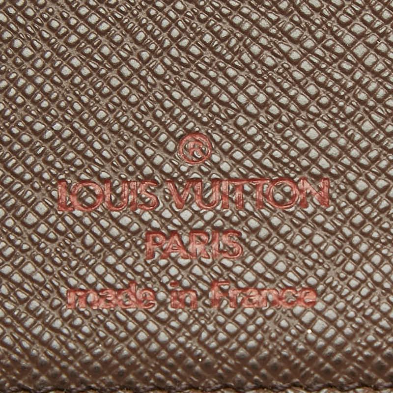 Louis Vuitton Monogram Porte Barr Cles Wallet Brown Leather — view 7