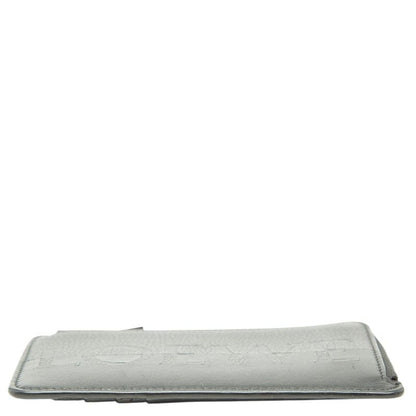 Loewe Logo Bicolor Fragment Case Coin Card Gray Black Leather — view 3
