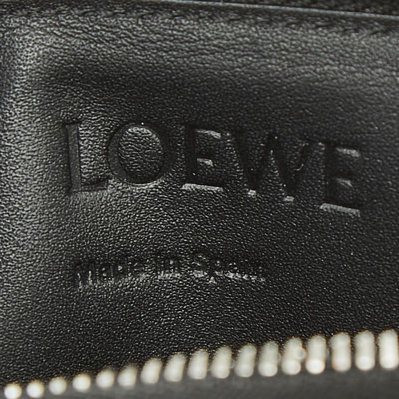 Loewe Logo Bicolor Fragment Case Coin Card Gray Black Leather — view 7