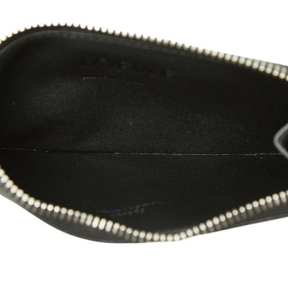 Loewe Logo Bicolor Fragment Case Coin Card Gray Black Leather — view 6