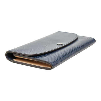 Louis Vuitton Epi Portefeuille Emily Wallet Andigo Blue Leather — view 5