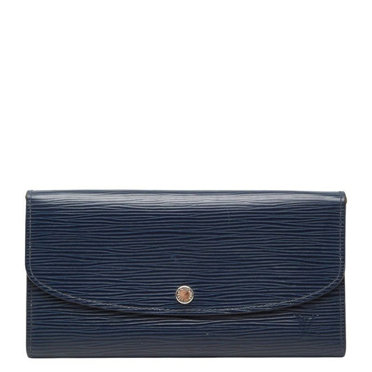 Louis Vuitton Epi Portefeuille Emily Wallet Andigo Blue Leather