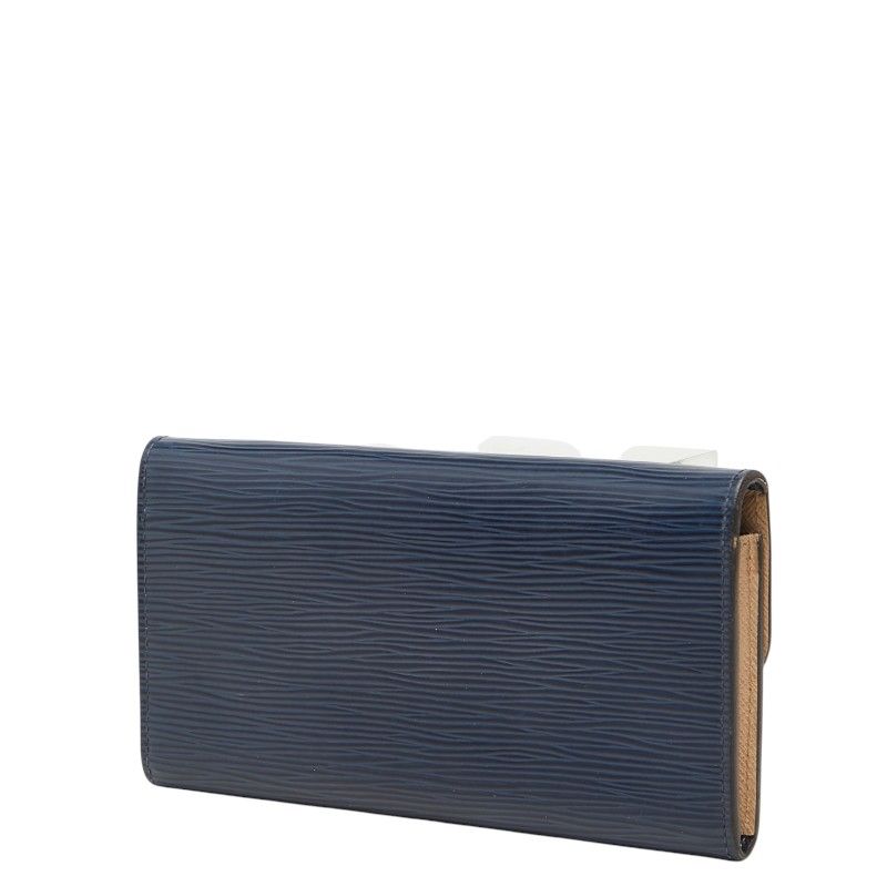 Louis Vuitton Epi Portefeuille Emily Wallet Andigo Blue Leather — view 2