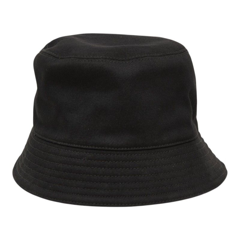 Prada Logo Bucket Hat Black Cotton — view 3