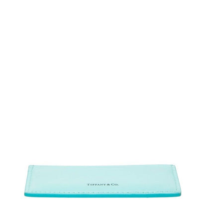 Tiffany & Co Card Case Cobalt Blue Leather — view 3