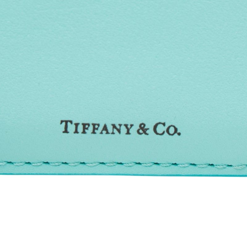 Tiffany & Co Card Case Cobalt Blue Leather — view 8