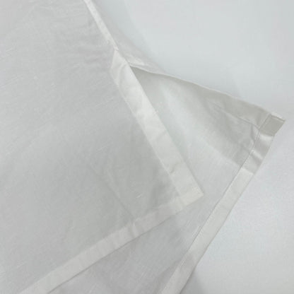 Hermes Button Down Short Sleeve Shirt Linen Blend White — view 9
