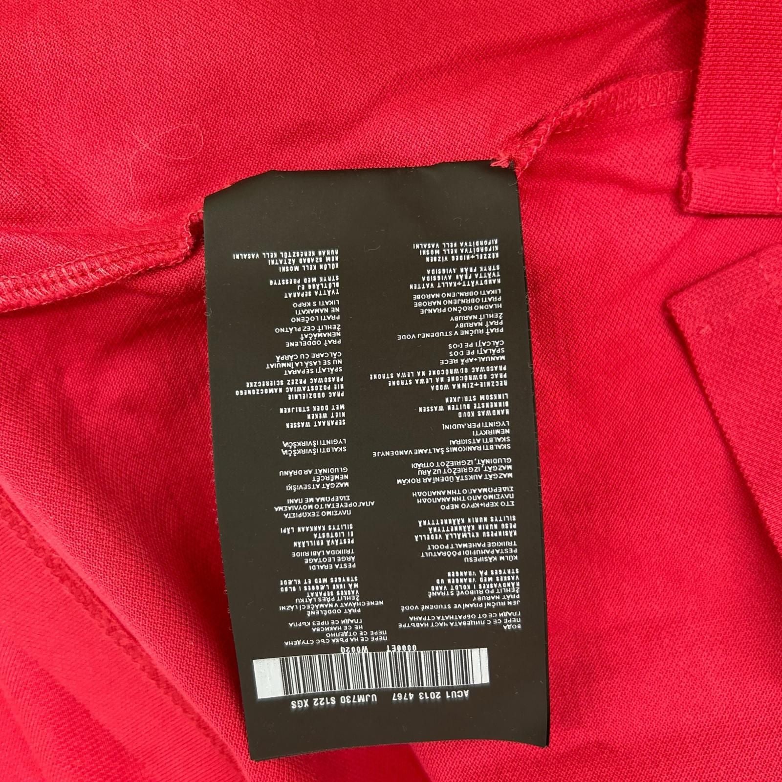 Prada Triangle Logo Red Polo — view 5