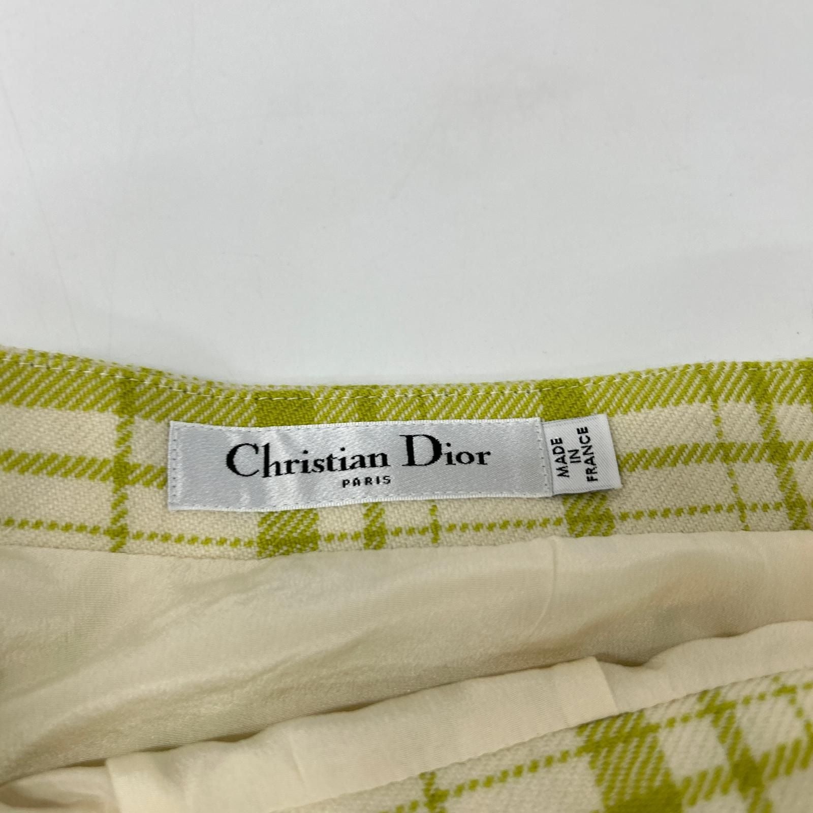Dior Checkered Flare Skirt — view 4
