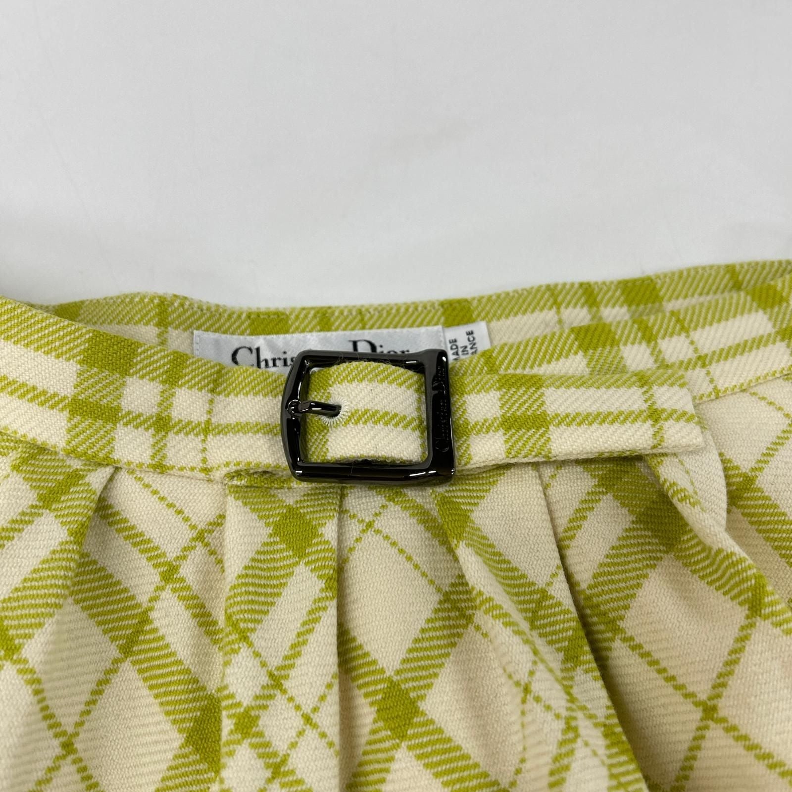 Dior Checkered Flare Skirt — view 3