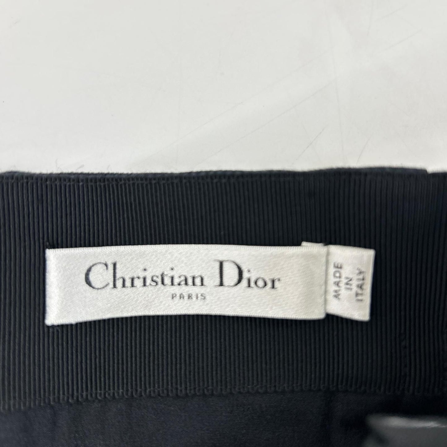 Dior Black Belted Mimore Skirt — view 3