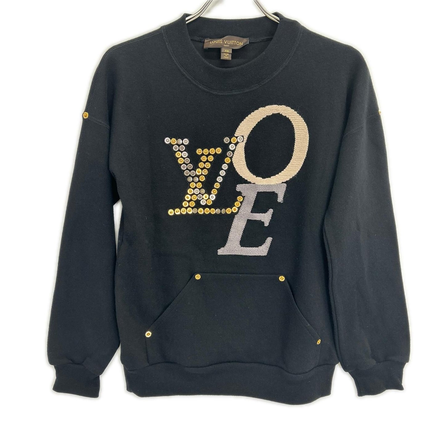 Louis Vuitton 072 Wnc Screw Studs Cashmere Blend Sweatshirt Ma Cu Era XS