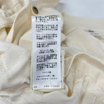 Hermes Off White Silk Blend Cardigan 42 — view 7