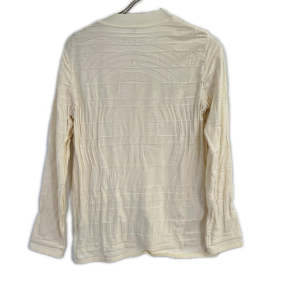 Hermes Off White Silk Blend Cardigan 42 — view 2
