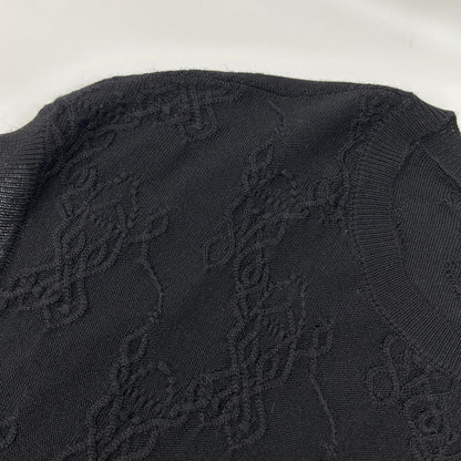 Hermes Black Cashmere Silk Sleeveless Knit Dress 42 — view 5