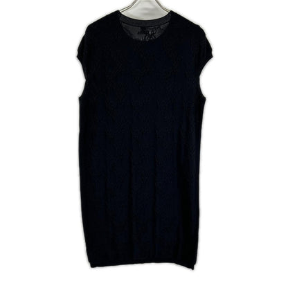 Hermes Black Cashmere Silk Sleeveless Knit Dress 42 — view 2