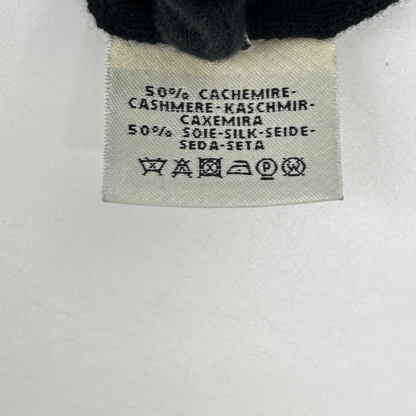 Hermes Black Cashmere Silk Sleeveless Knit Dress 42 — view 4