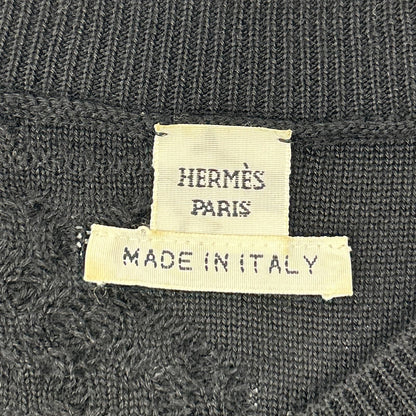 Hermes Black Cashmere Silk Sleeveless Knit Dress 42 — view 3