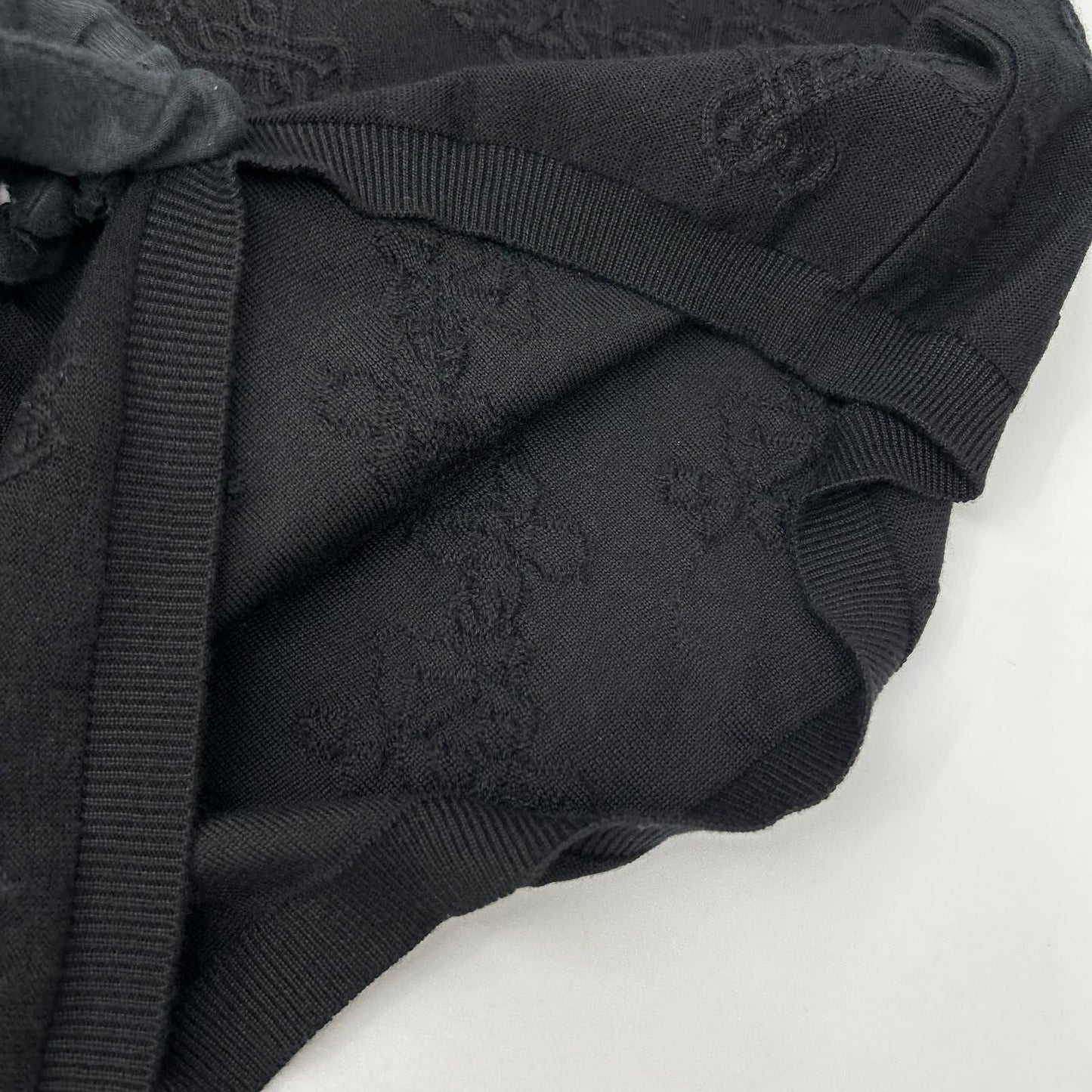 Hermes Black Cashmere Silk Sleeveless Knit Dress 42 — view 8
