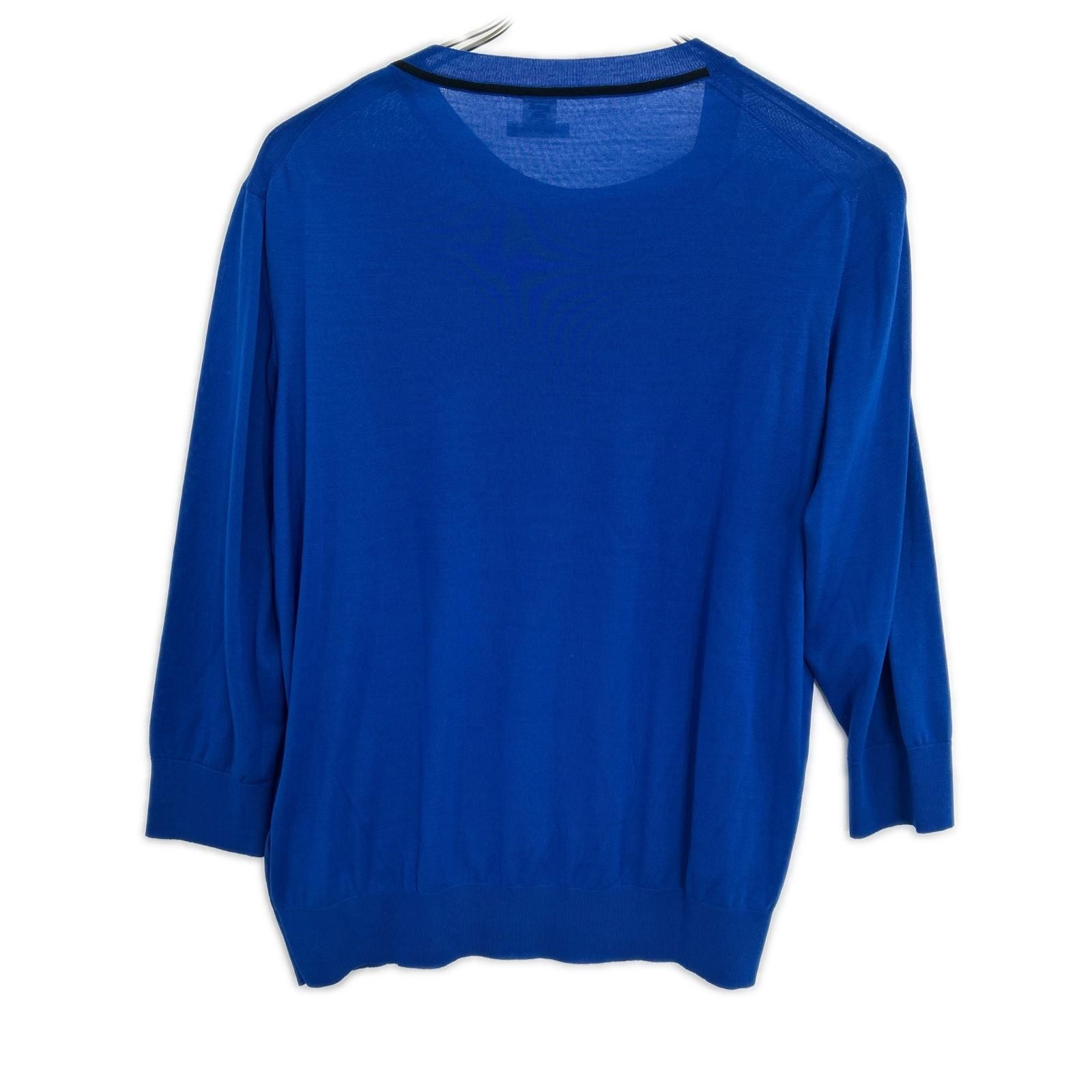 Hermes Blue Knit Sweater Tagged 44 — view 2