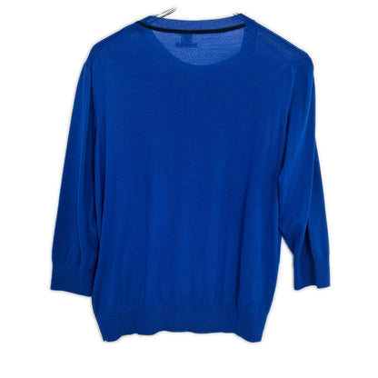 Hermes Blue Knit Sweater Tagged 44 — view 2
