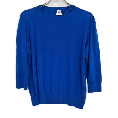 Hermes Blue Knit Sweater Tagged 44