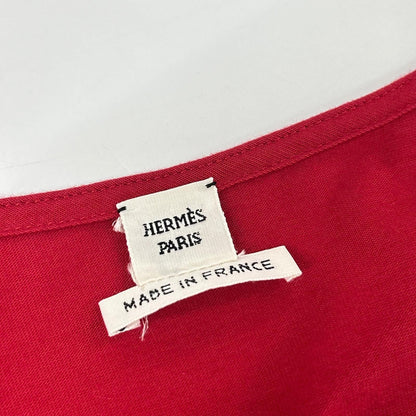 Hermes Red Belt Sleeveless Dress 44 — view 4