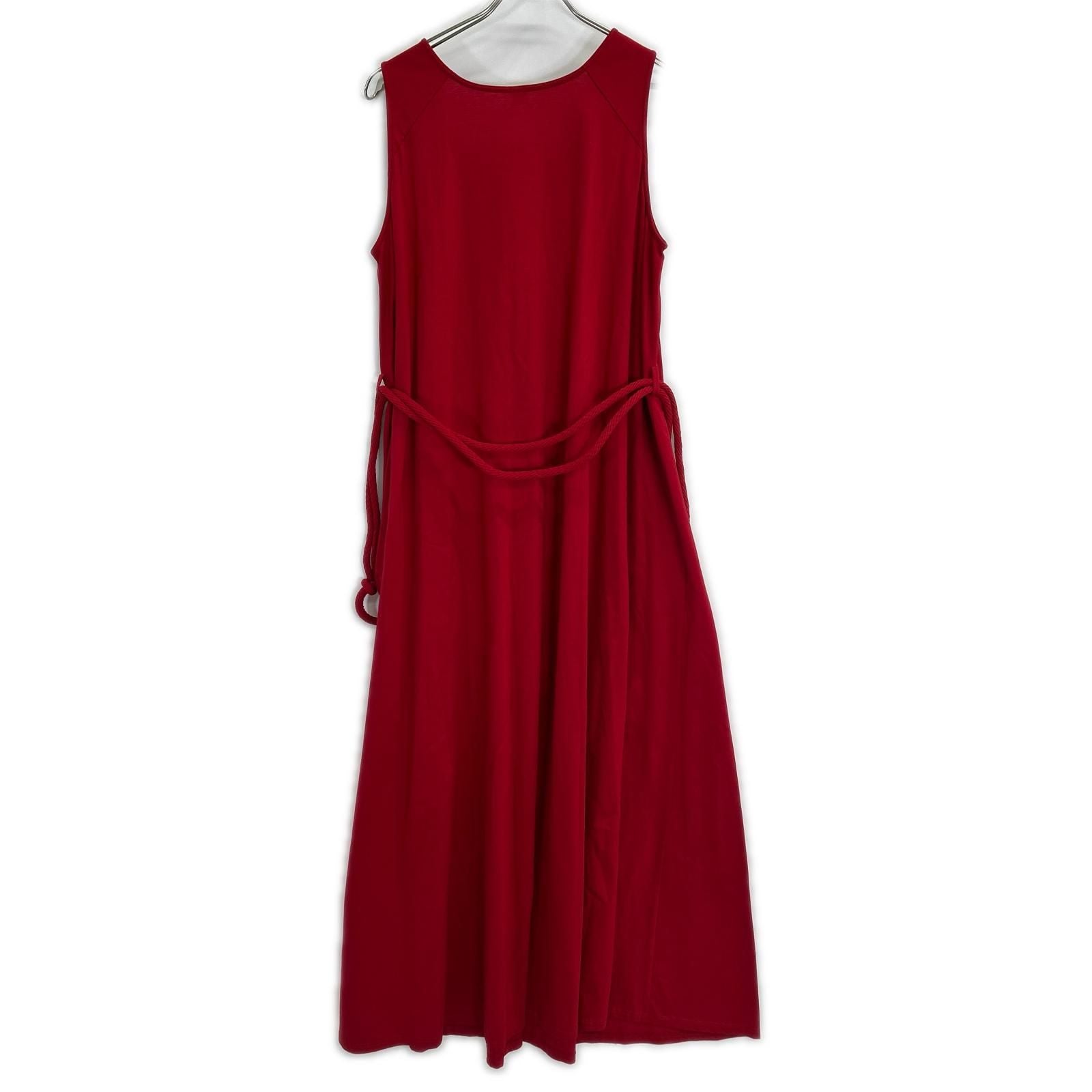 Hermes Red Belt Sleeveless Dress 44 — view 2