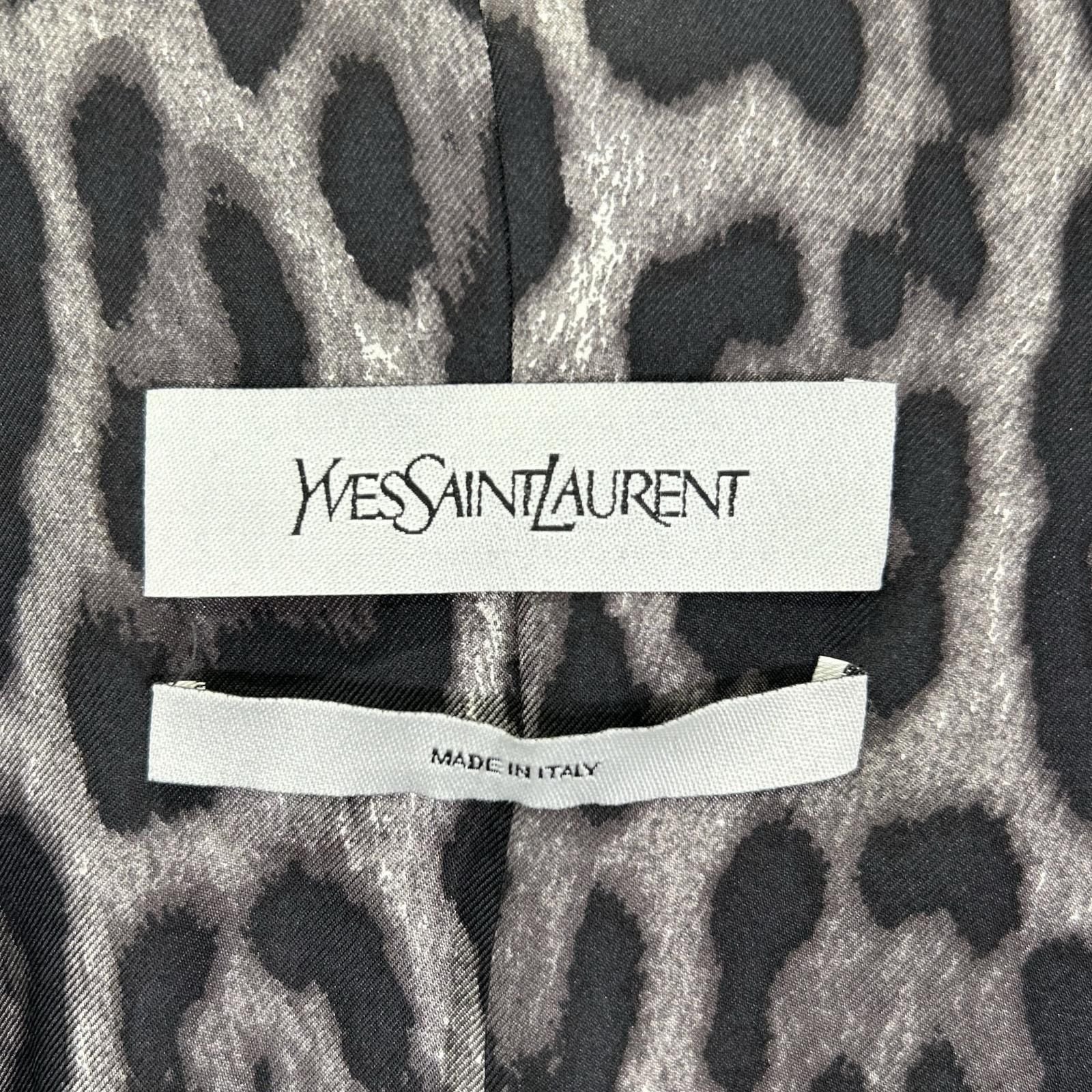 Saint Laurent Long Coat 34 with Black U-le — view 4