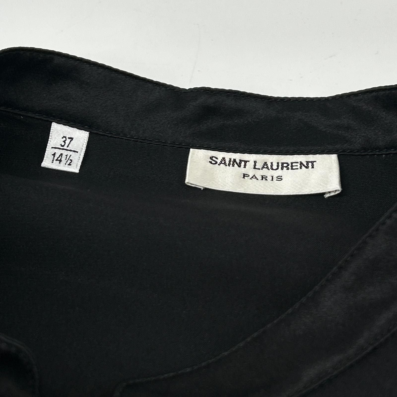 Saint Laurent Paris Sao Paulo Lampari Vintage Black Cles Pousatin Tunic Short — view 4
