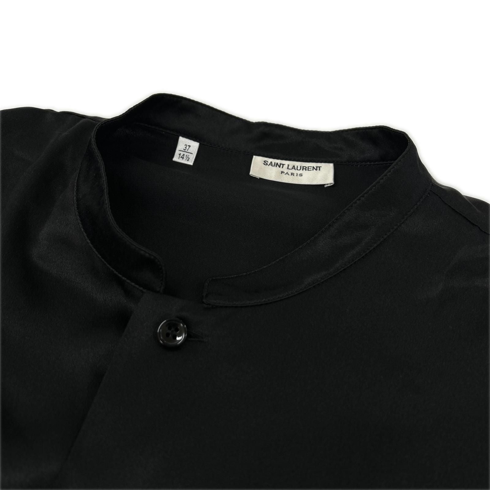 Saint Laurent Paris Sao Paulo Lampari Vintage Black Cles Pousatin Tunic Short — view 3