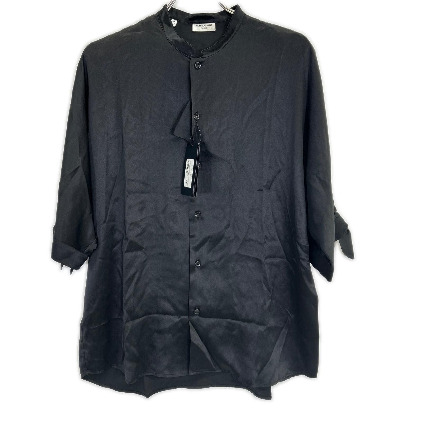 Saint Laurent Paris Sao Paulo Lampari Vintage Black Cles Pousatin Tunic Short
