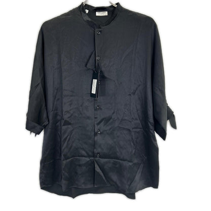 Saint Laurent Paris Sao Paulo Lampari Vintage Black Cles Pousatin Tunic Short