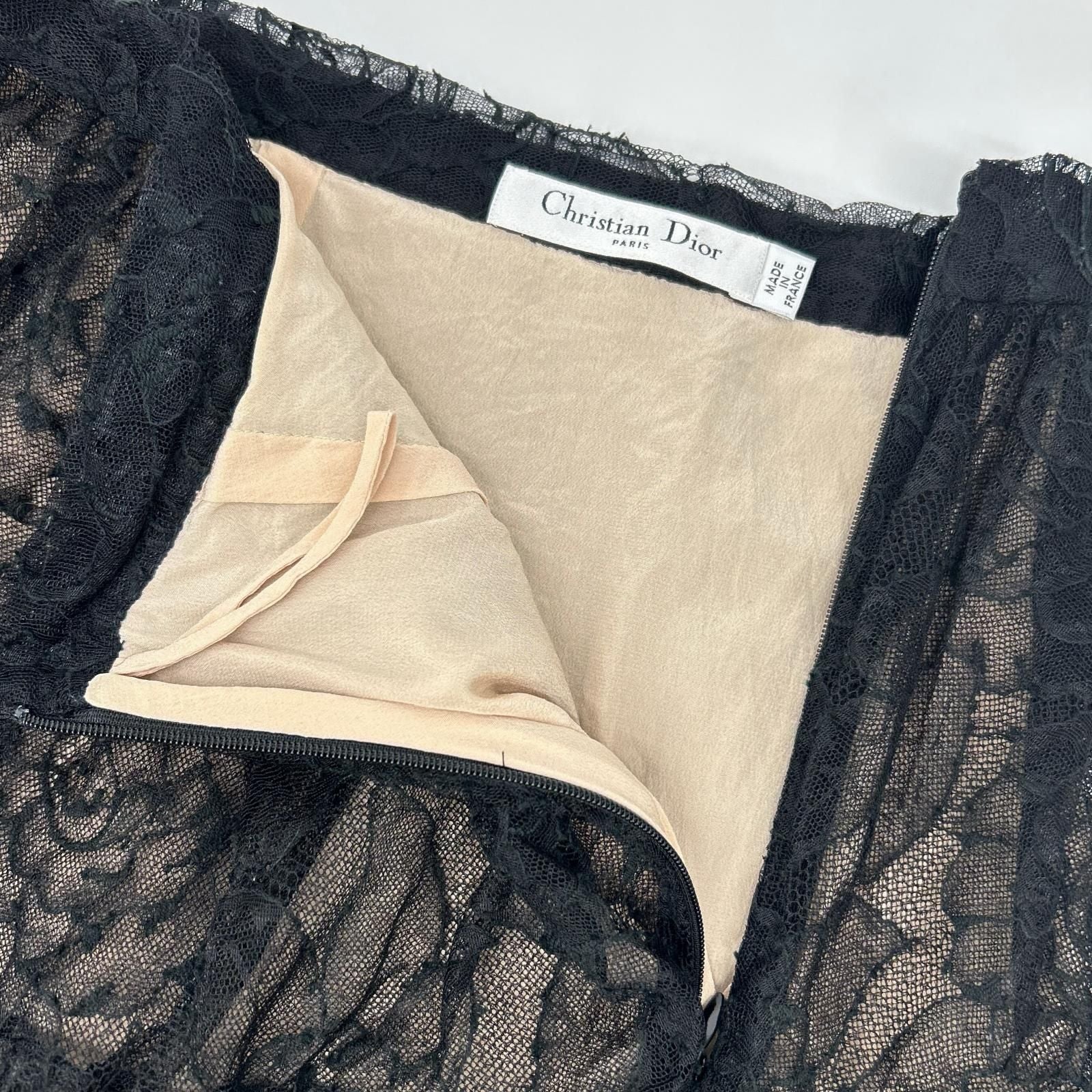 Dior Le Black Cotton Les Skirt 36 — view 8