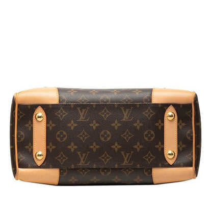 Louis Vuitton Monogram Retiro PM 2-Way Shoulder Bag Brown Leather — view 3