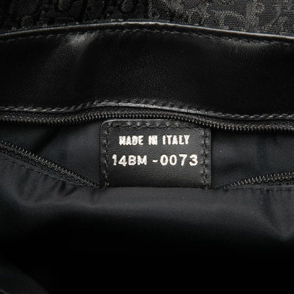 Dior Street Chic Trotter Shoulder Bag Black Canvas Leather — view 6