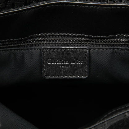 Dior Street Chic Trotter Shoulder Bag Black Canvas Leather — view 5