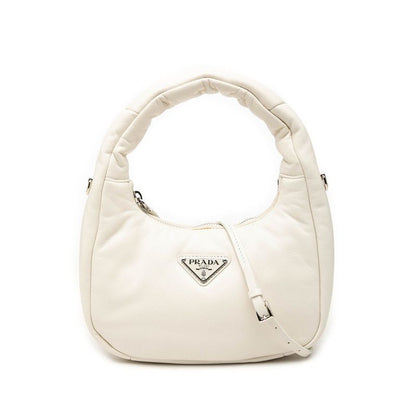 Prada Shoulder Bag White Padded Nappa Leather