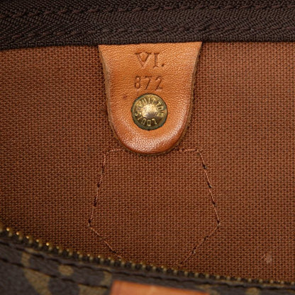 Louis Vuitton for Monogram Speedy 35 Boston Bag Brown Leather — view 6
