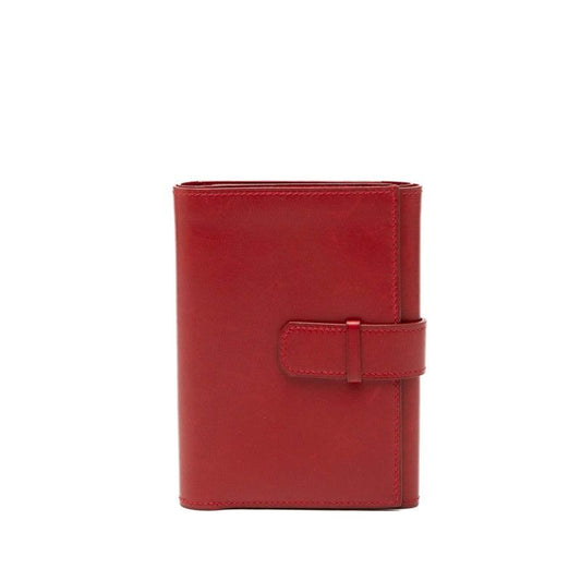 Hermes Jura Compact Trifold Wallet Red Box Calf