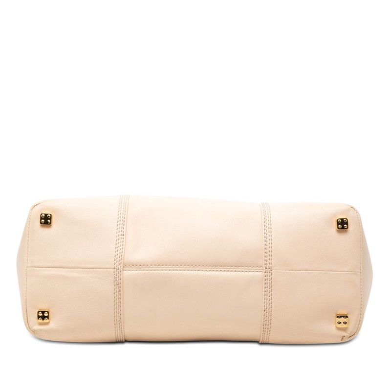 Loewe Anagram Justa Tote Beige Leather — view 3