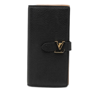 Louis Vuitton Vertical Wallet Noir Black Leather